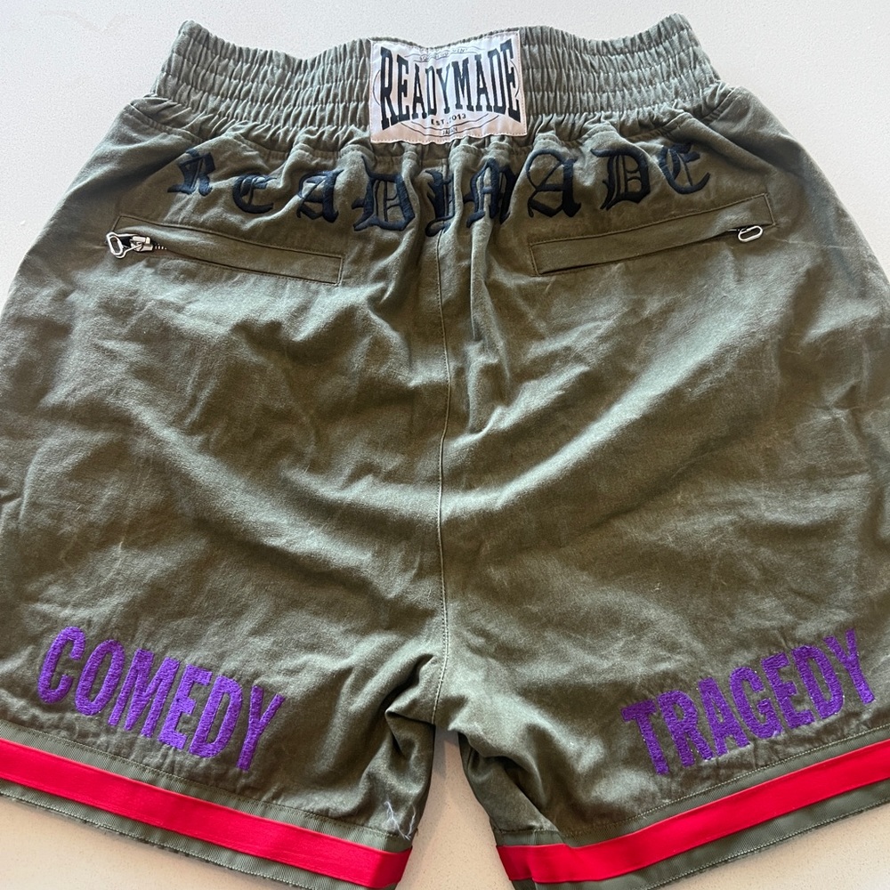 READYMADE BOXING SHORTS - GREEN - Picture 2 of 5